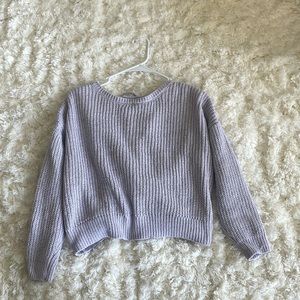 only worn once nice lavender sweater size small